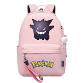 Pokemon Gengar USB Charging Backpack Shoolbag Notebook Bag Gifts for Kids Students